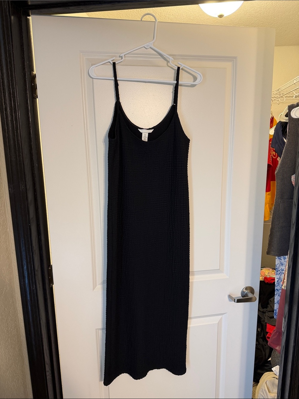 H&M Black Sleeveless Maxi Slip Dress